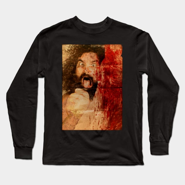 Bloody Bruiser Long Sleeve T-Shirt by SunsetFlipWrestling